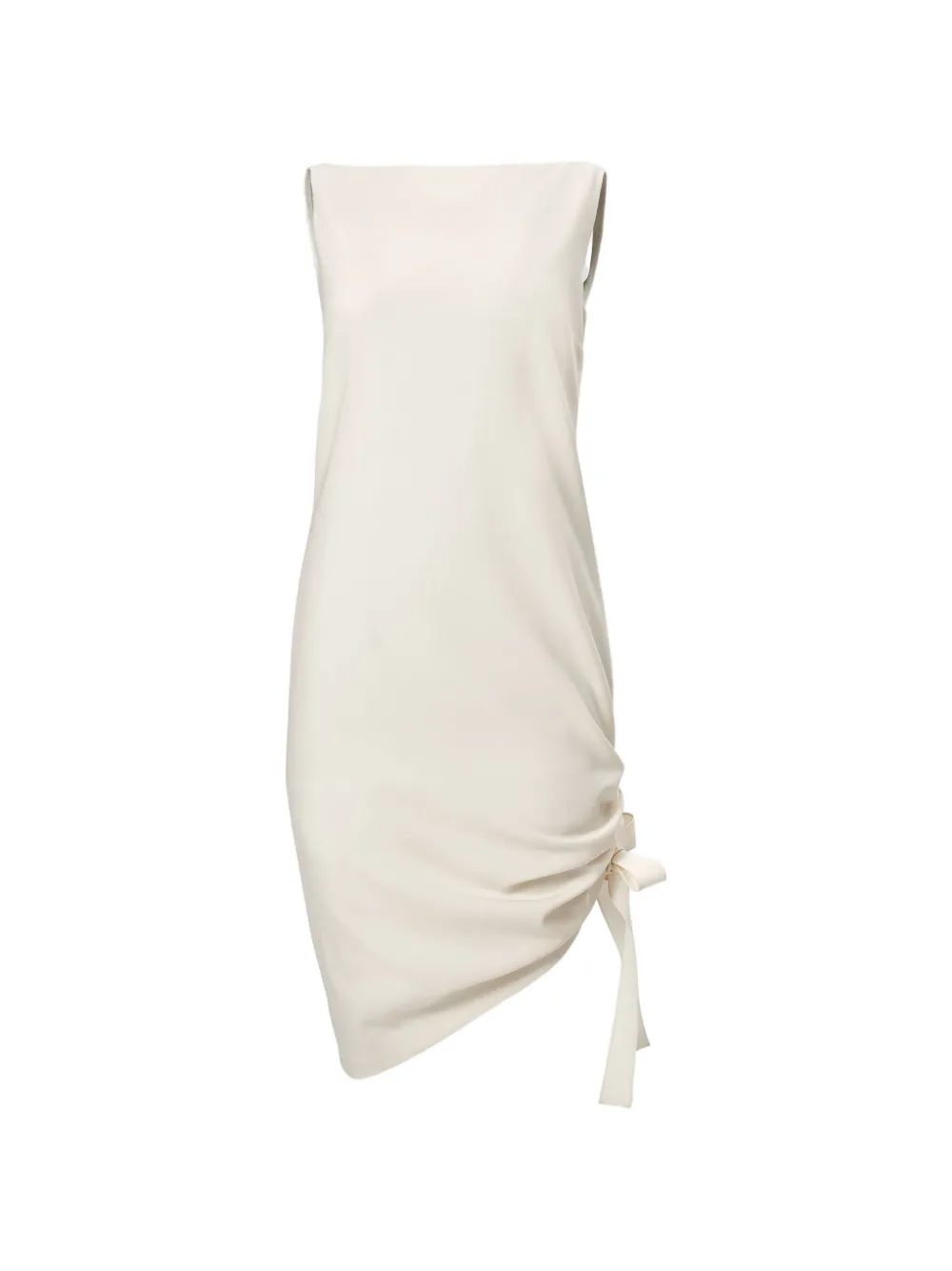 Carolina Herrera asymmetric gathered short dress - Bianco