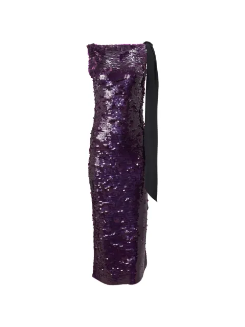 Carolina Herrera sequin-embellished bow-detail maxi dress