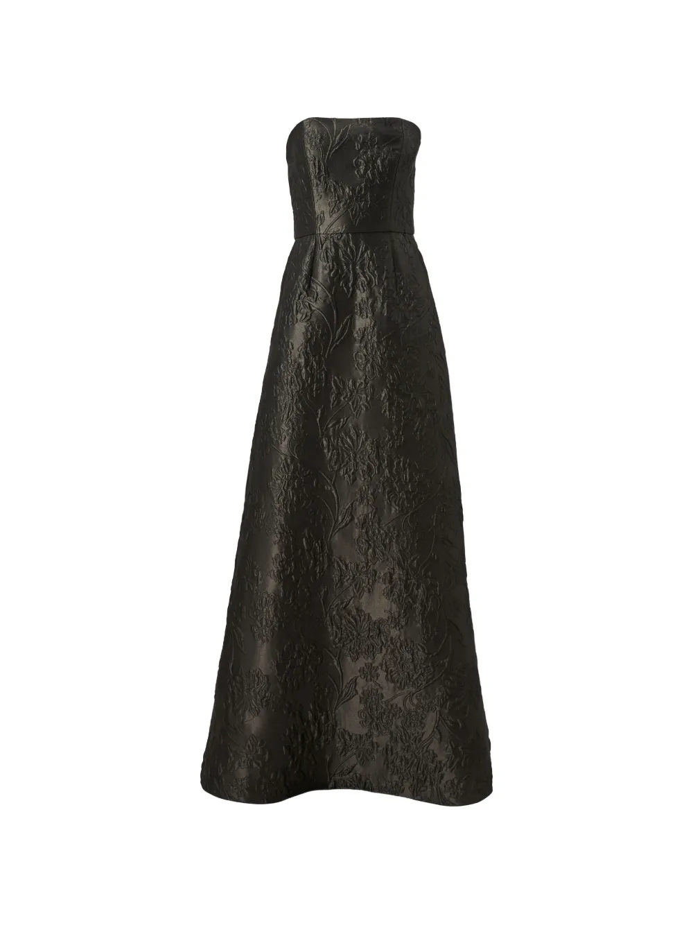 Carolina Herrera floral-jacquard strapless maxi dress