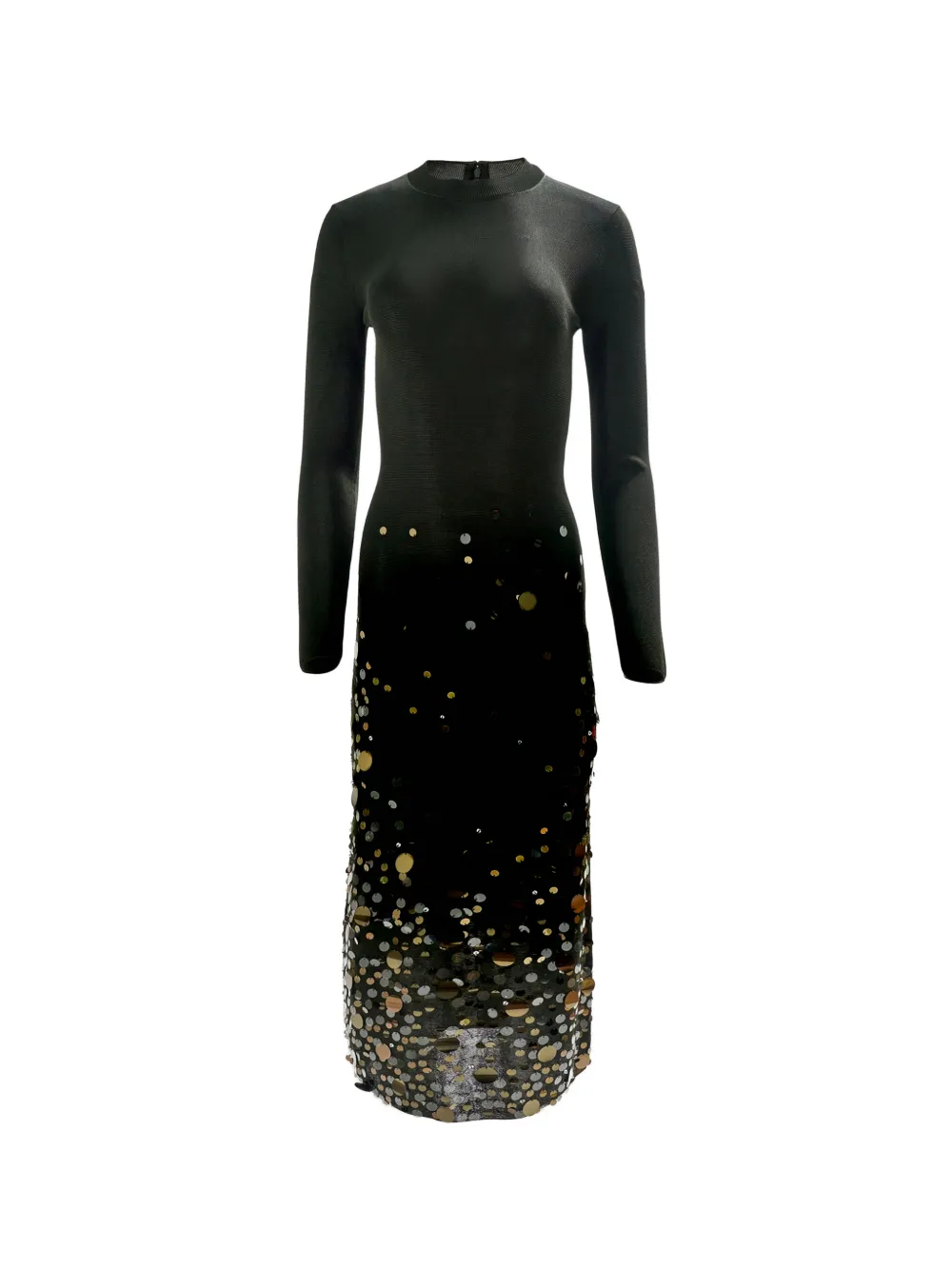Carolina Herrera Paillette-embroidered evening dress Groen