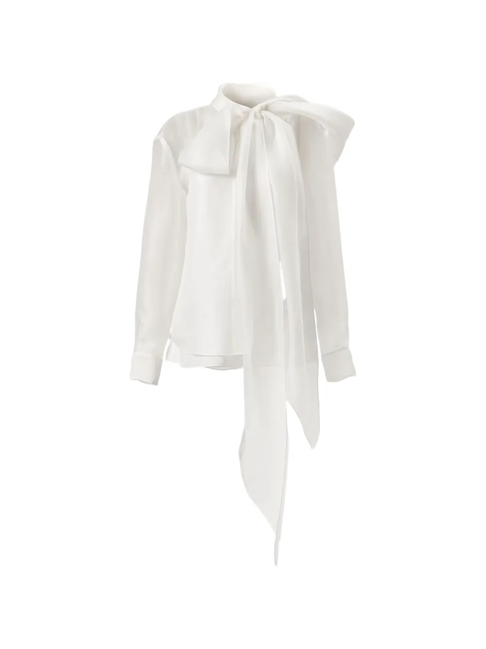 Carolina Herrera organza bow-detail shirt