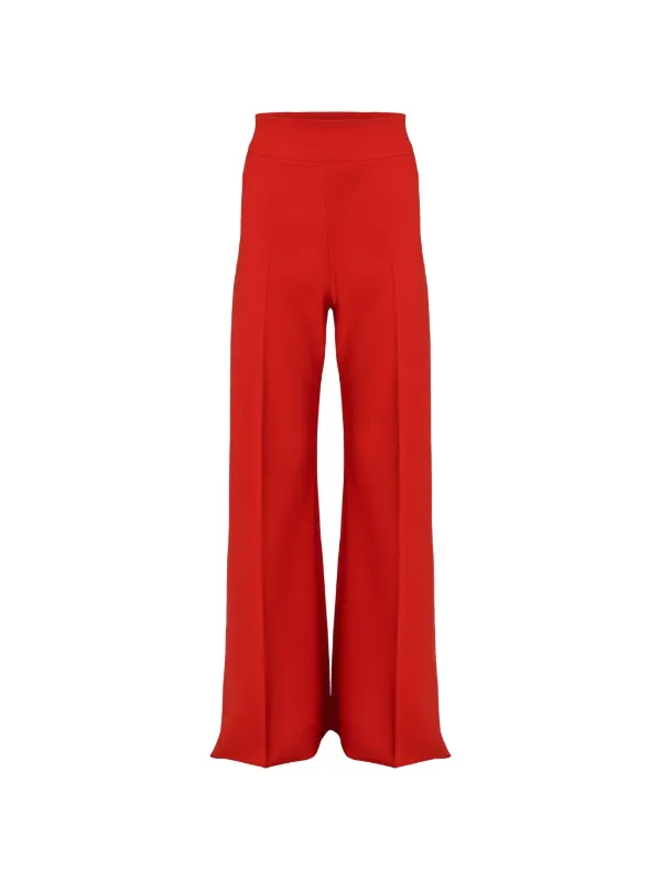 Carolina Herrera Diane Wide-leg Trousers in Red