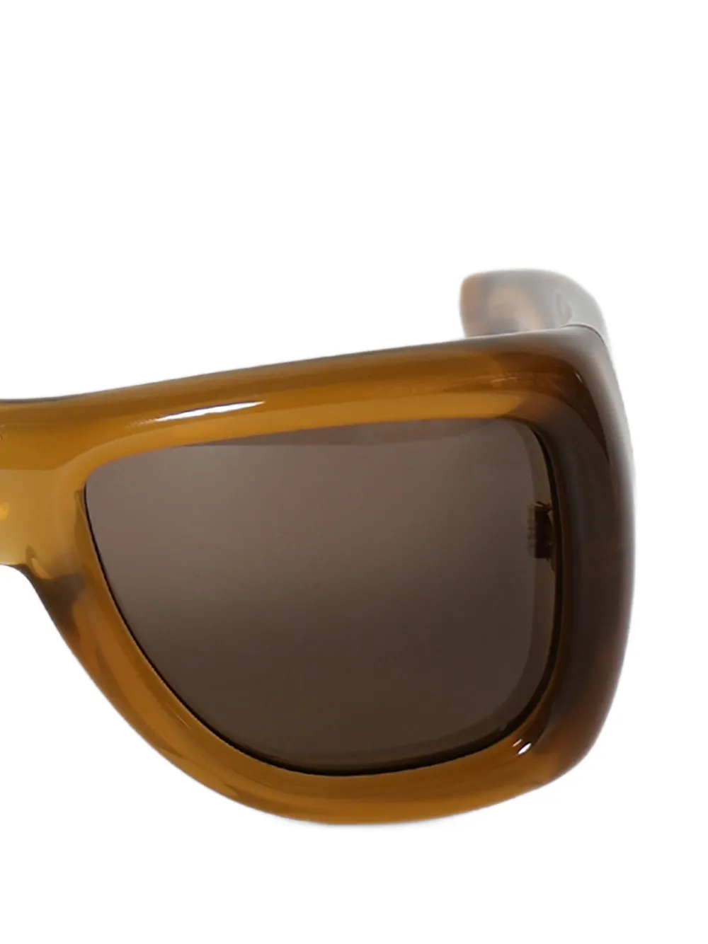 Saint Laurent Eyewear SL 902 Howl zonnebril met geometrisch montuur Geel