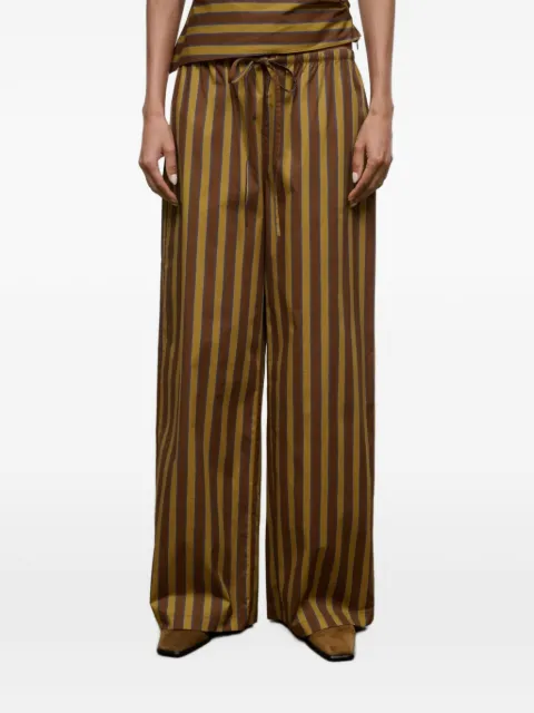 STAUD Mateo striped trousers