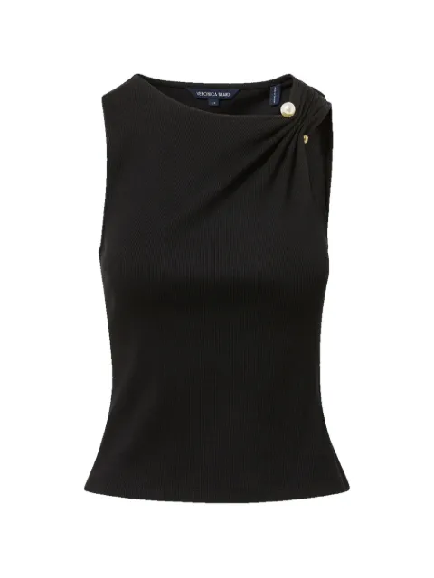 Veronica Beard Deylin gathered button-detail top