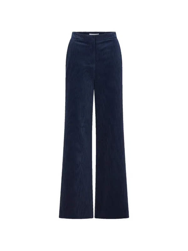 Veronica Beard Holt Corduroy Trousers in Blue