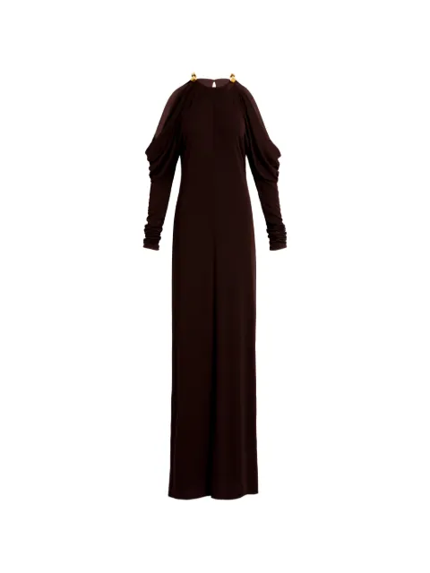 Silvia Tcherassi Kilian cold-shoulder maxi dress