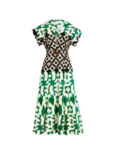 Silvia Tcherassi Sakura printed cotton midi dress