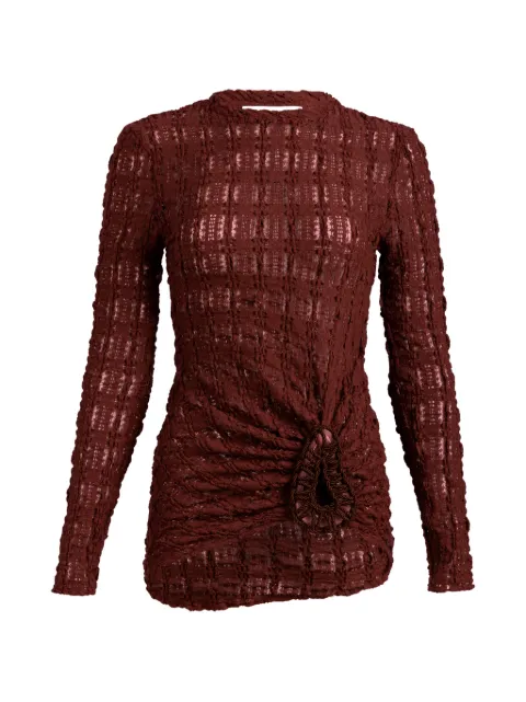 Silvia Tcherassi Roma ruched long-sleeve T-shirt