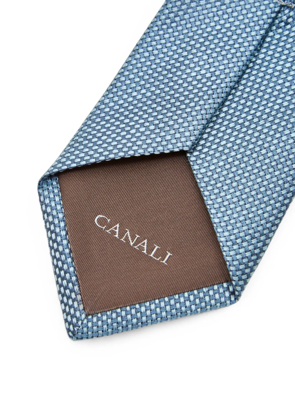 Canali Stropdas met patroon Blauw