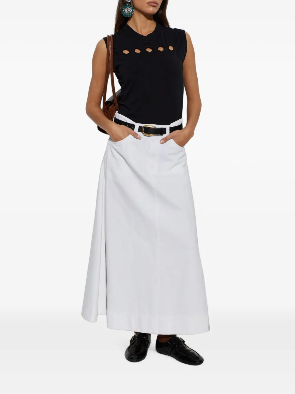 Marni Uitgesneden tanktop Zwart