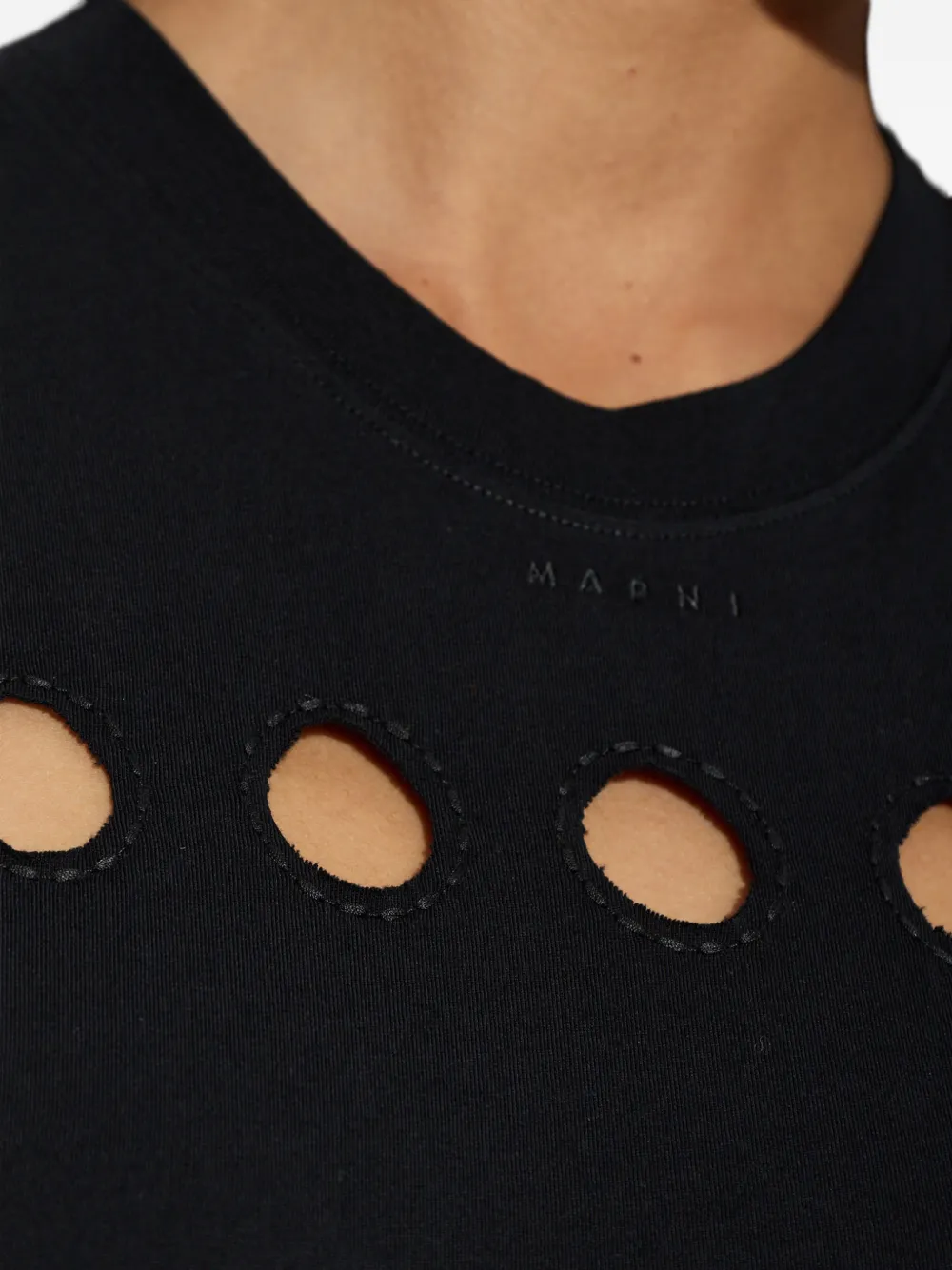 Marni Uitgesneden tanktop Zwart