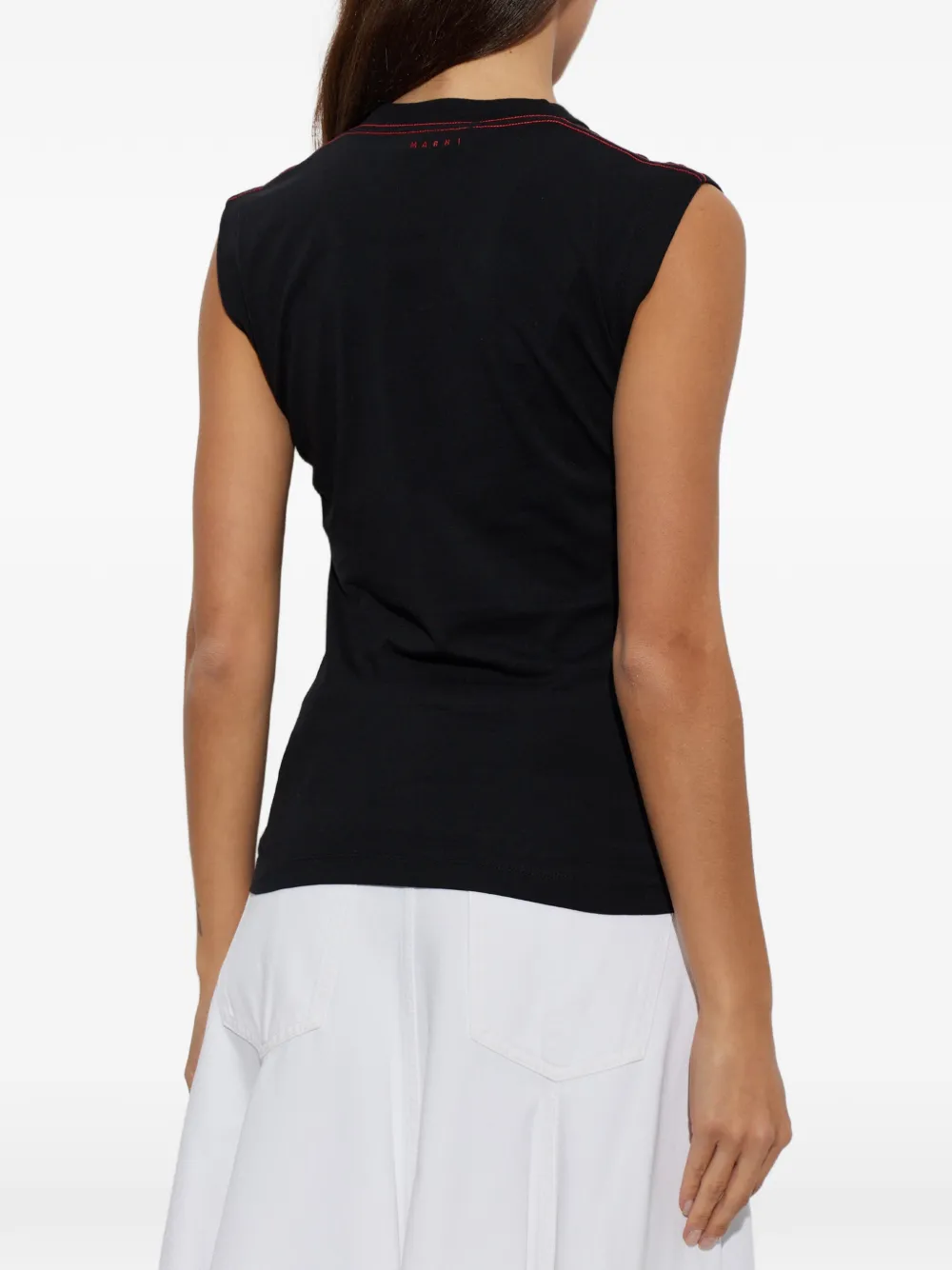 Marni Uitgesneden tanktop Zwart