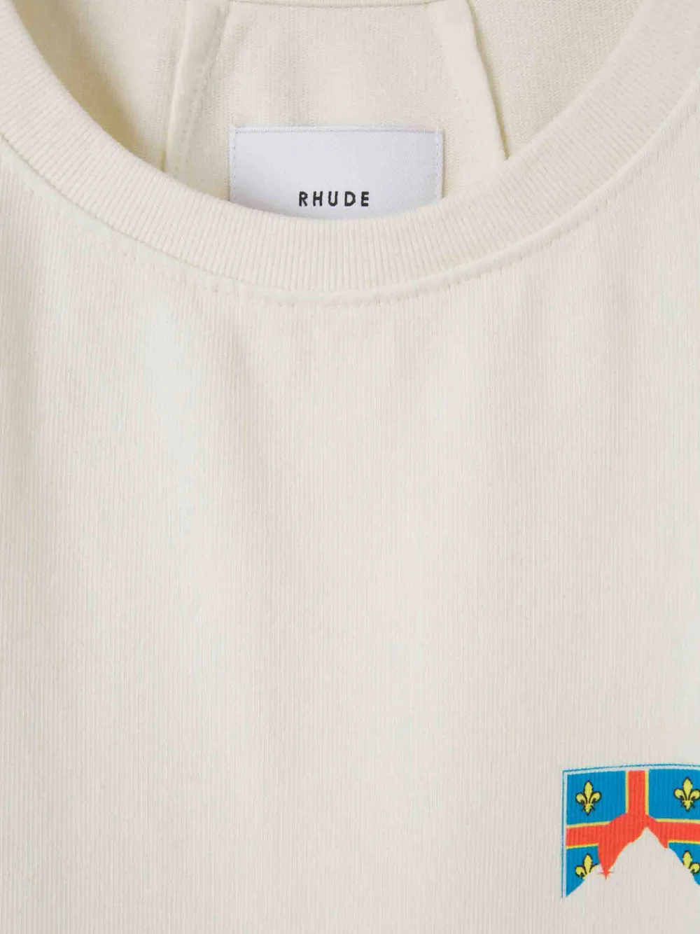 RHUDE Katoenen T-shirt met logoprint Wit