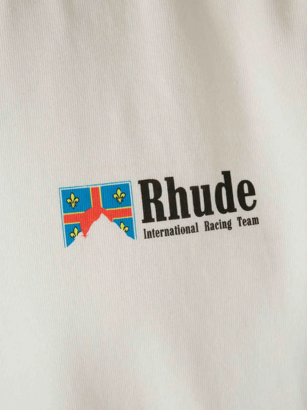 RHUDE Katoenen T-shirt met logoprint Wit