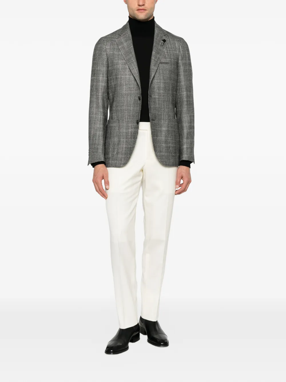 Lardini Paw elasticated-waist trousers Beige