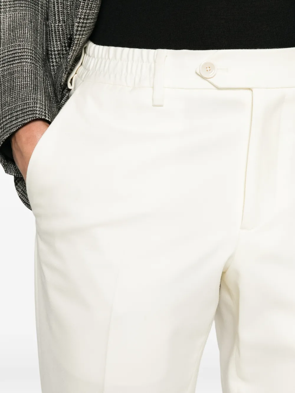 Lardini Paw elasticated-waist trousers Beige