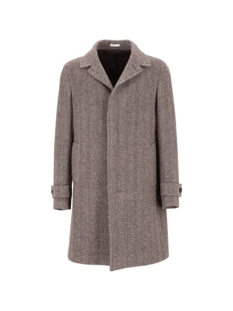 Al Duca D’Aosta 1902 herringbone single-breasted coat