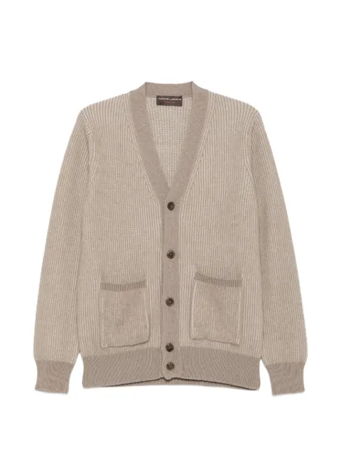 Filippo De Laurentiis ribbed-knit V-neck cardigan