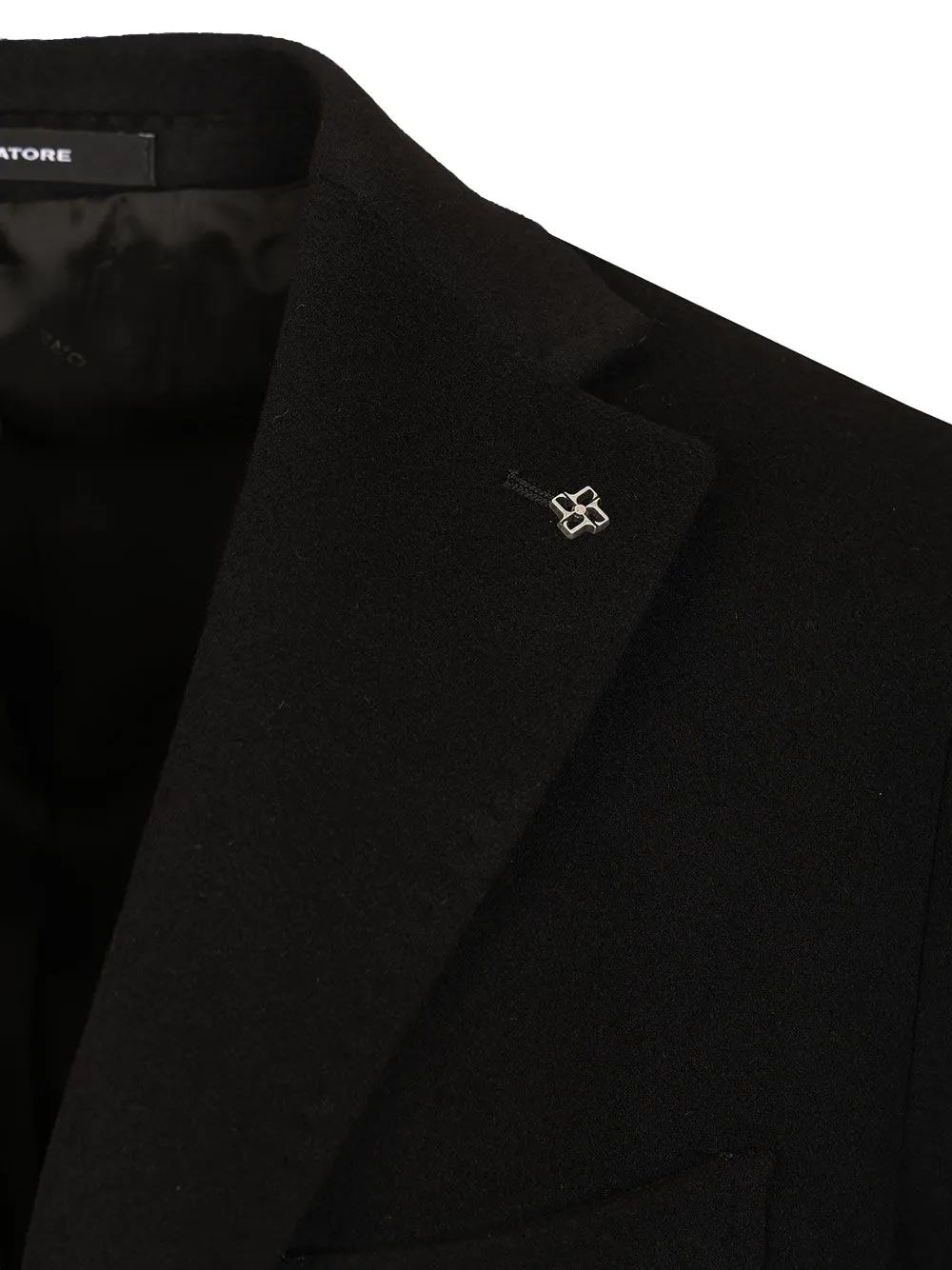 Tagliatore Bruce single-breasted coat Zwart