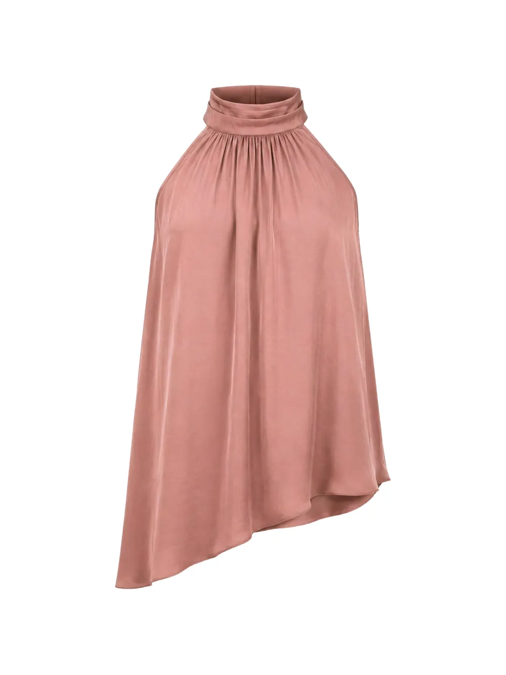 Patrizia Pepe asymmetric-hem halterneck top - Marrone
