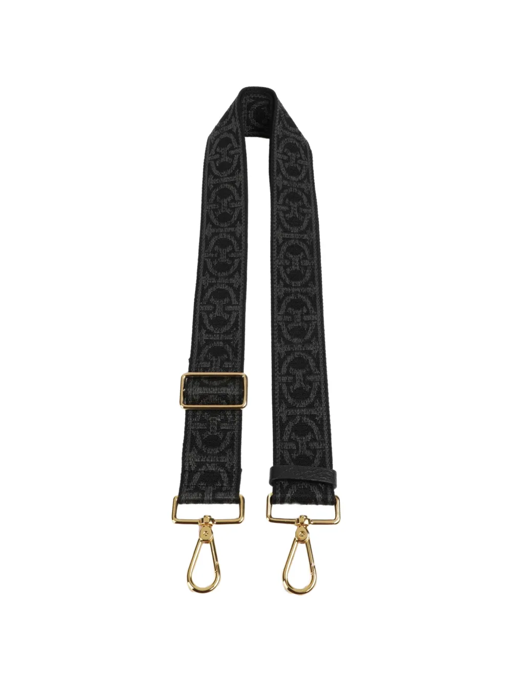 Coccinelle Tracolla per borsa con monogramma jacquard - Nero