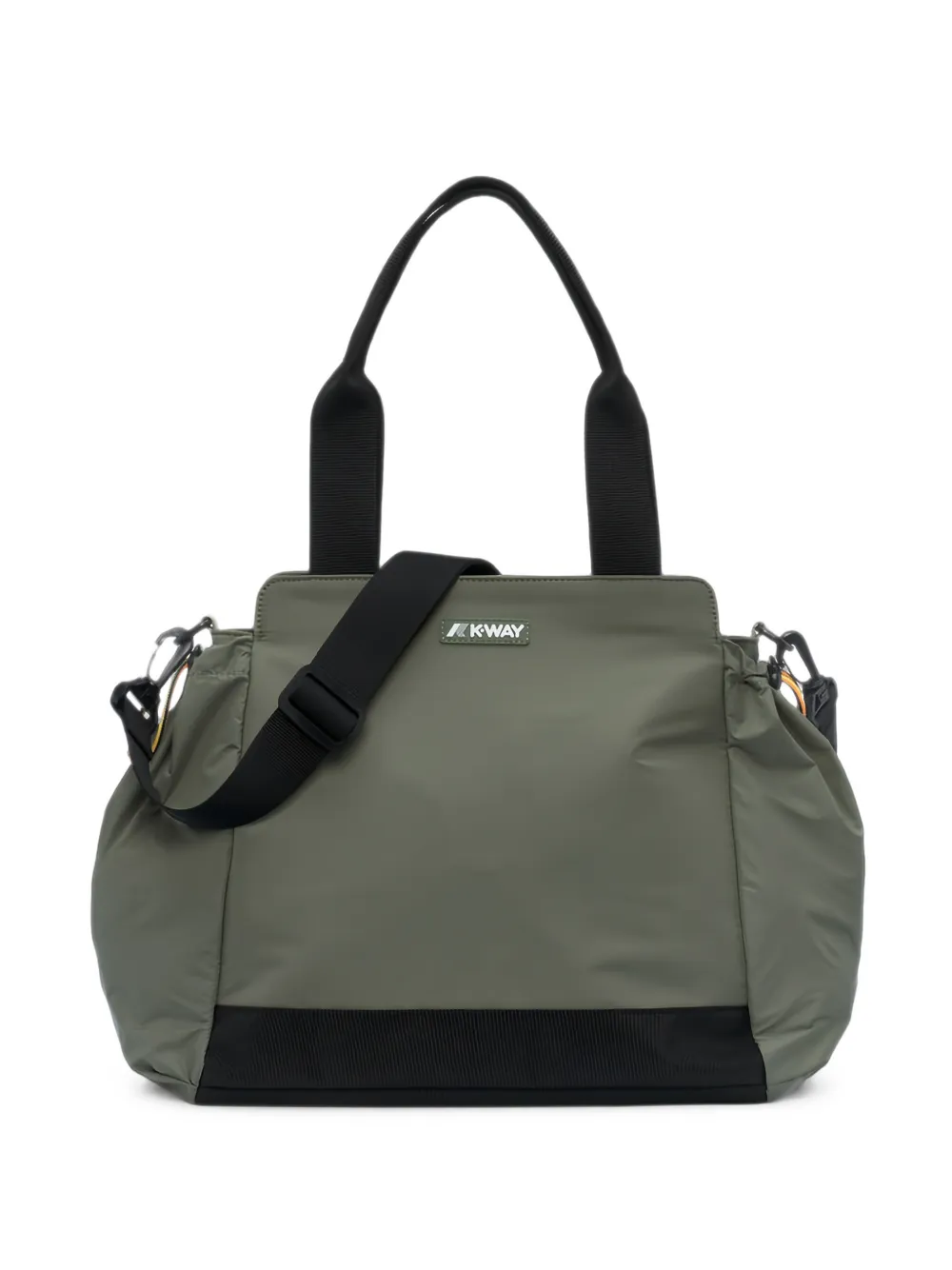 K-Way Aisy logo-patch tote bag - Verde