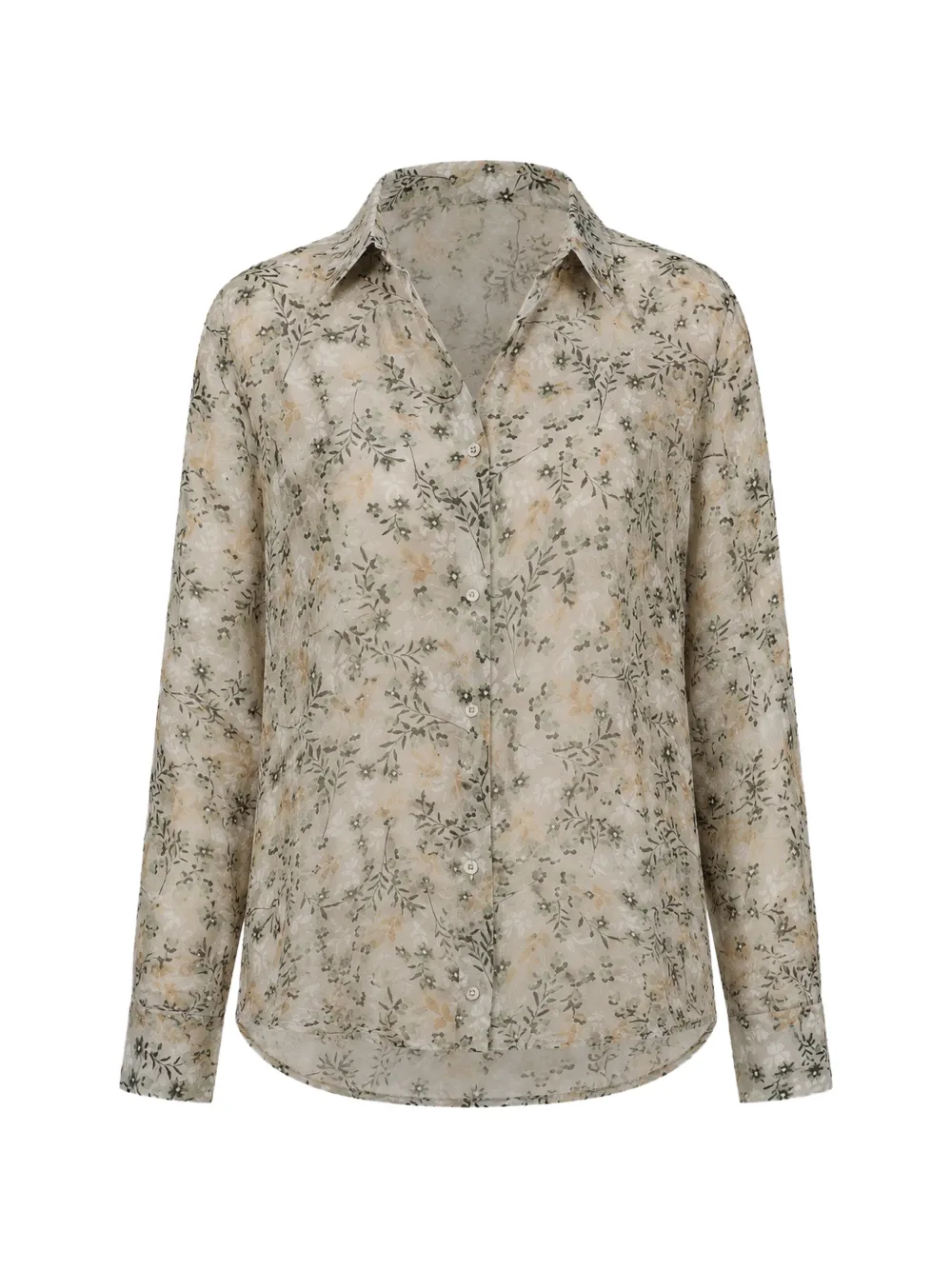 MORGHY floral-print long-sleeve shirt
