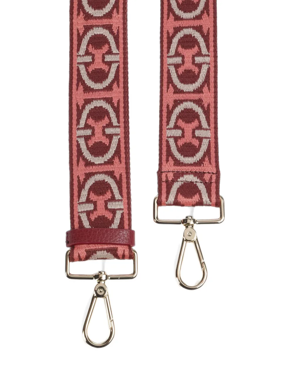 Coccinelle Schouderband met monogram-jacquard Rood