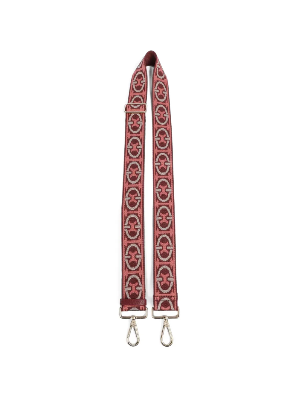 Coccinelle Monogram-jacquard Shoulder Strap In Pink