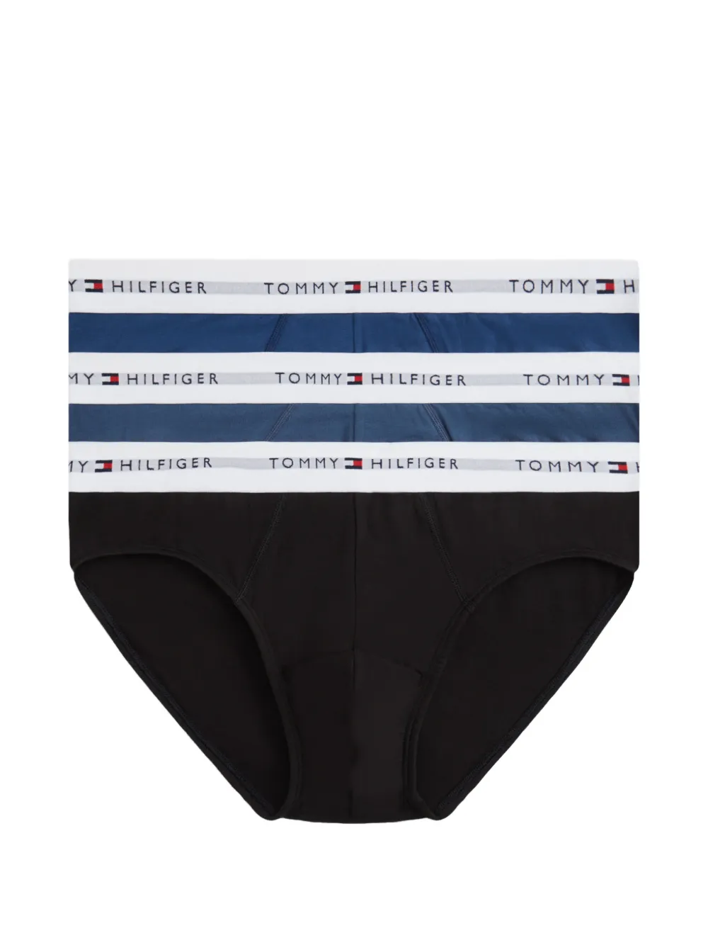 Tommy Hilfiger Signature logo-waistband briefs (set of three) - Nero