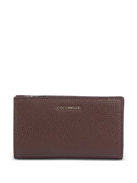 Coccinelle logo-plaque leather wallet