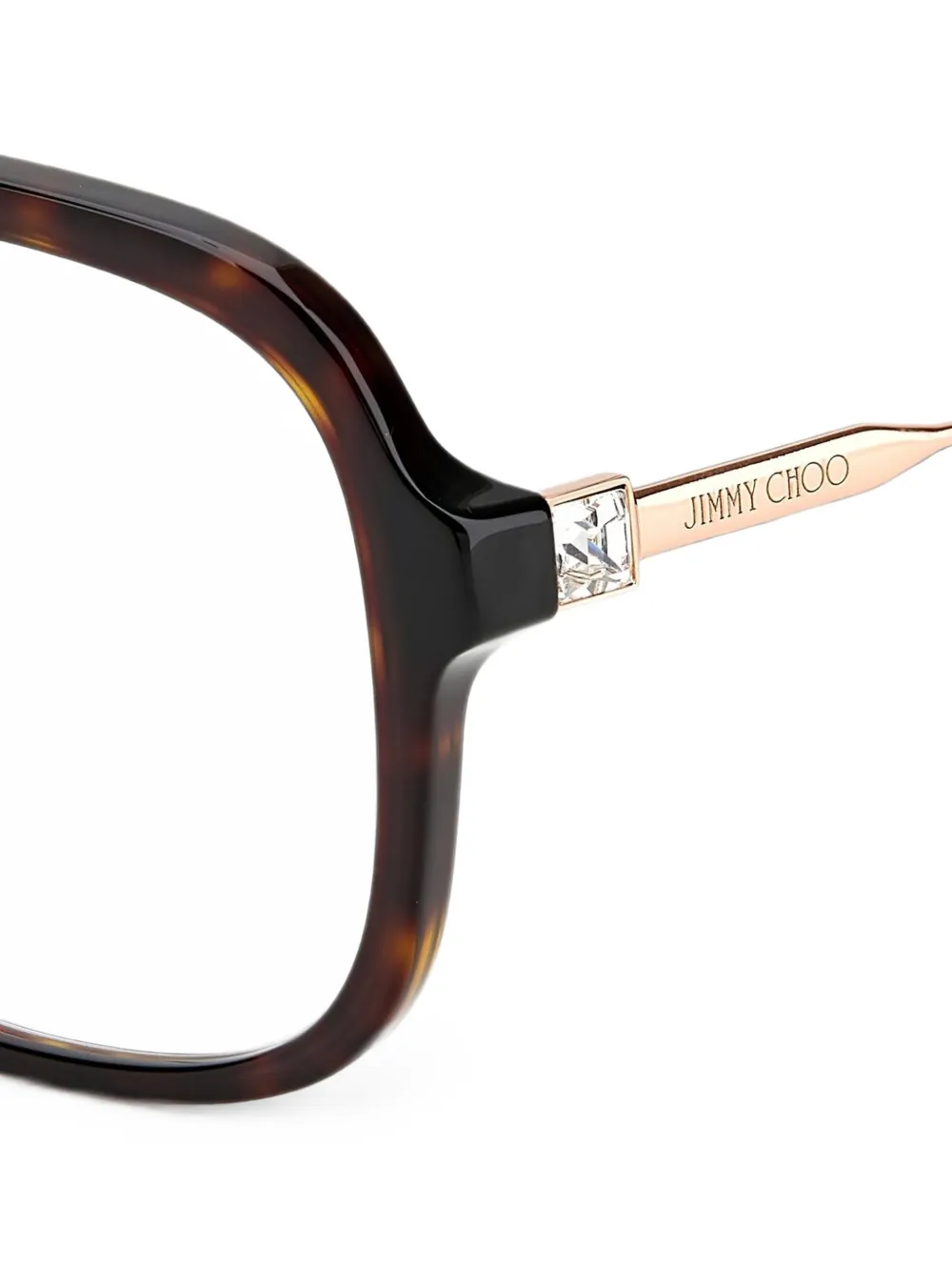 Jimmy Choo Eyewear Bril met vierkant montuur Bruin