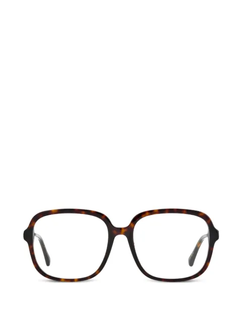 Jimmy Choo Eyewear tortoiseshell-effect square-frame glasses