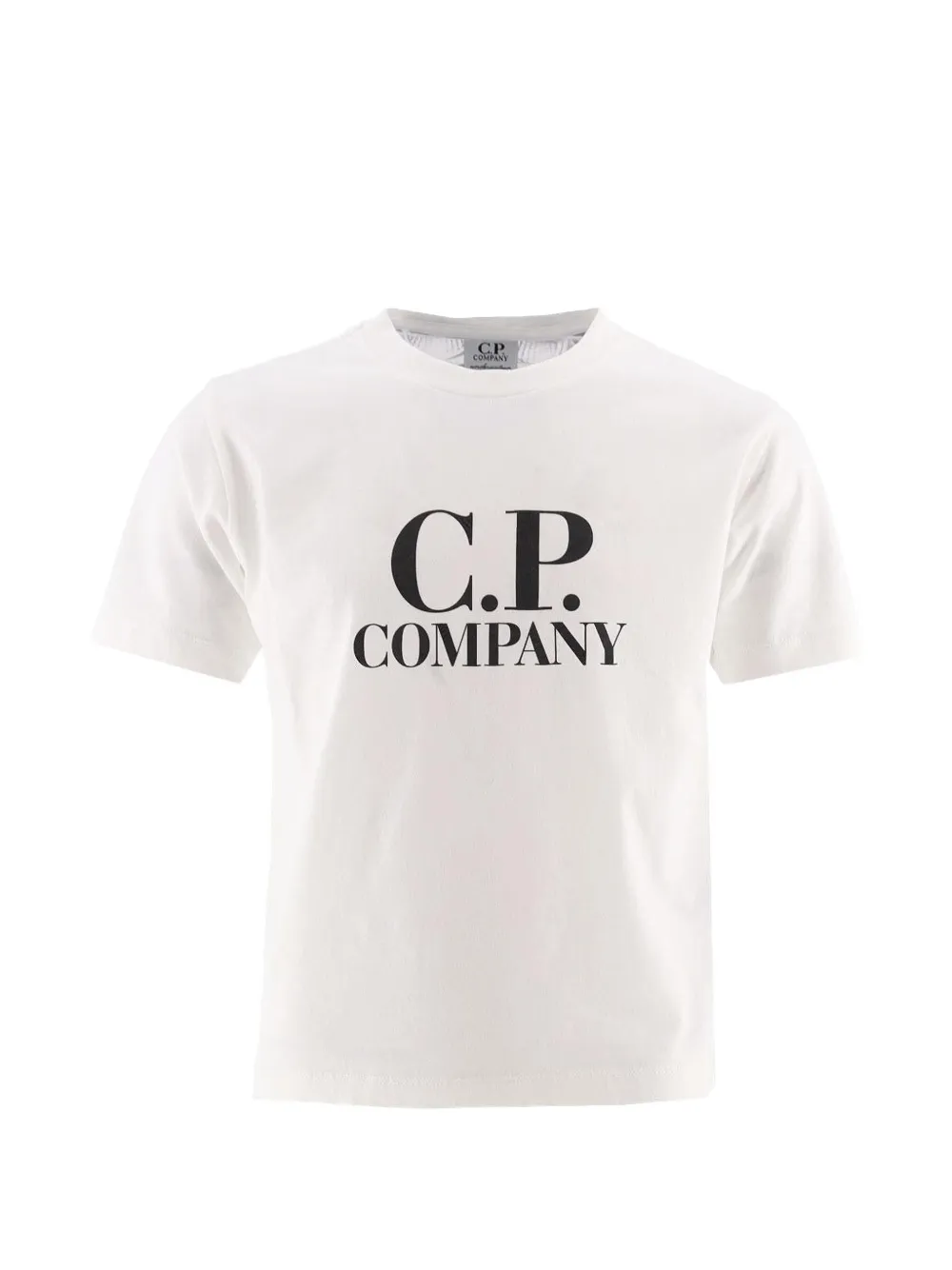 C.P. Company Kids logo and goggle-print T-shirt - Bianco
