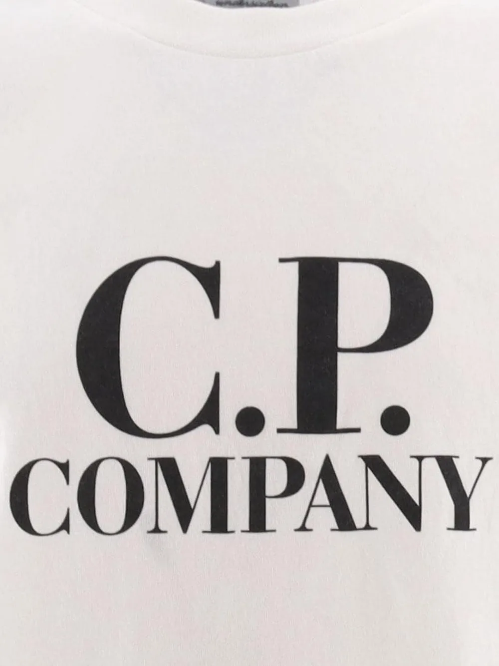 C.P. Company Kids T-shirt met logo en goggle-print Wit