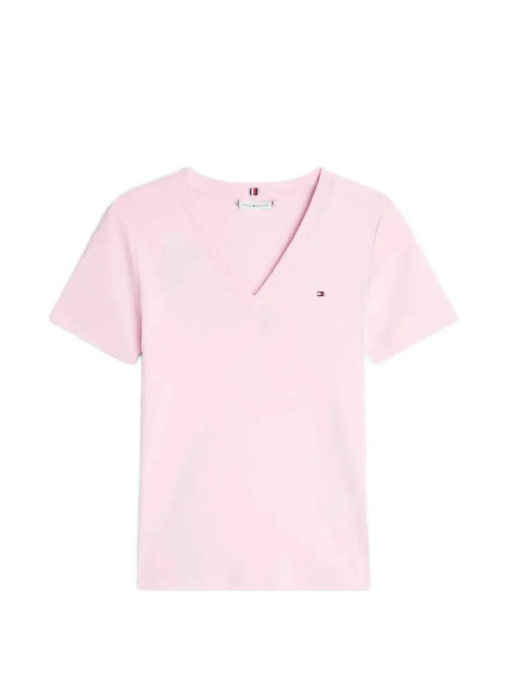 Tommy Hilfiger Slim V-neck T-shirt In Pink
