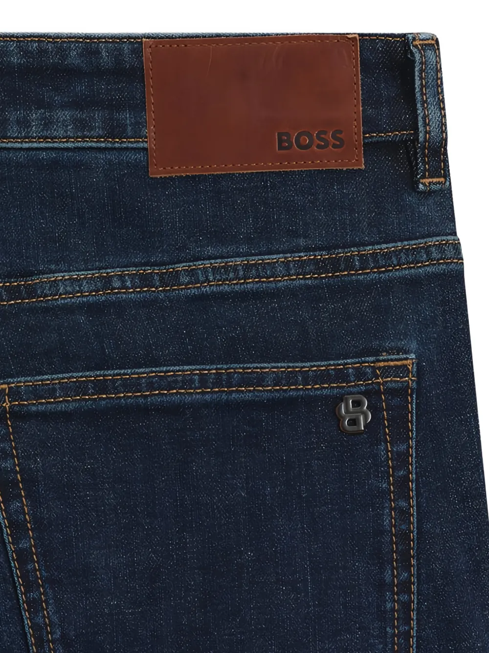 BOSS Delaware slim-fit jeans van comfort stretch denim Blauw