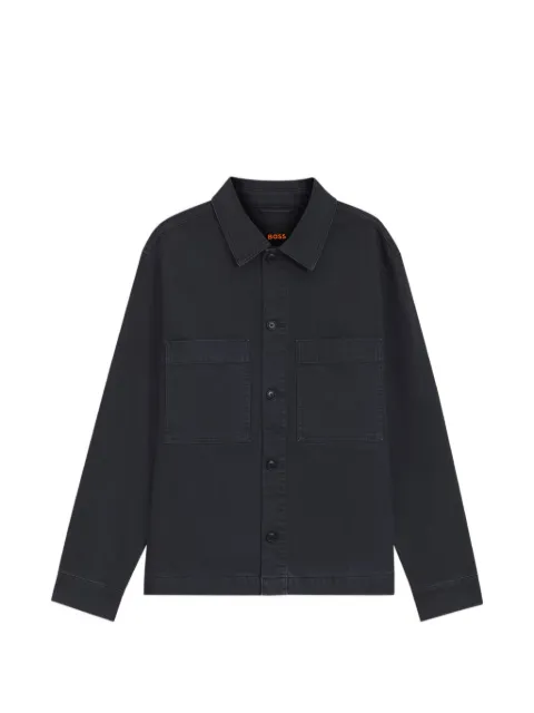 BOSS regular-fit stretch-cotton denim shirt