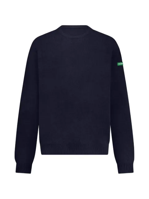 FLÂNEUR logo-patch crew-neck sweater