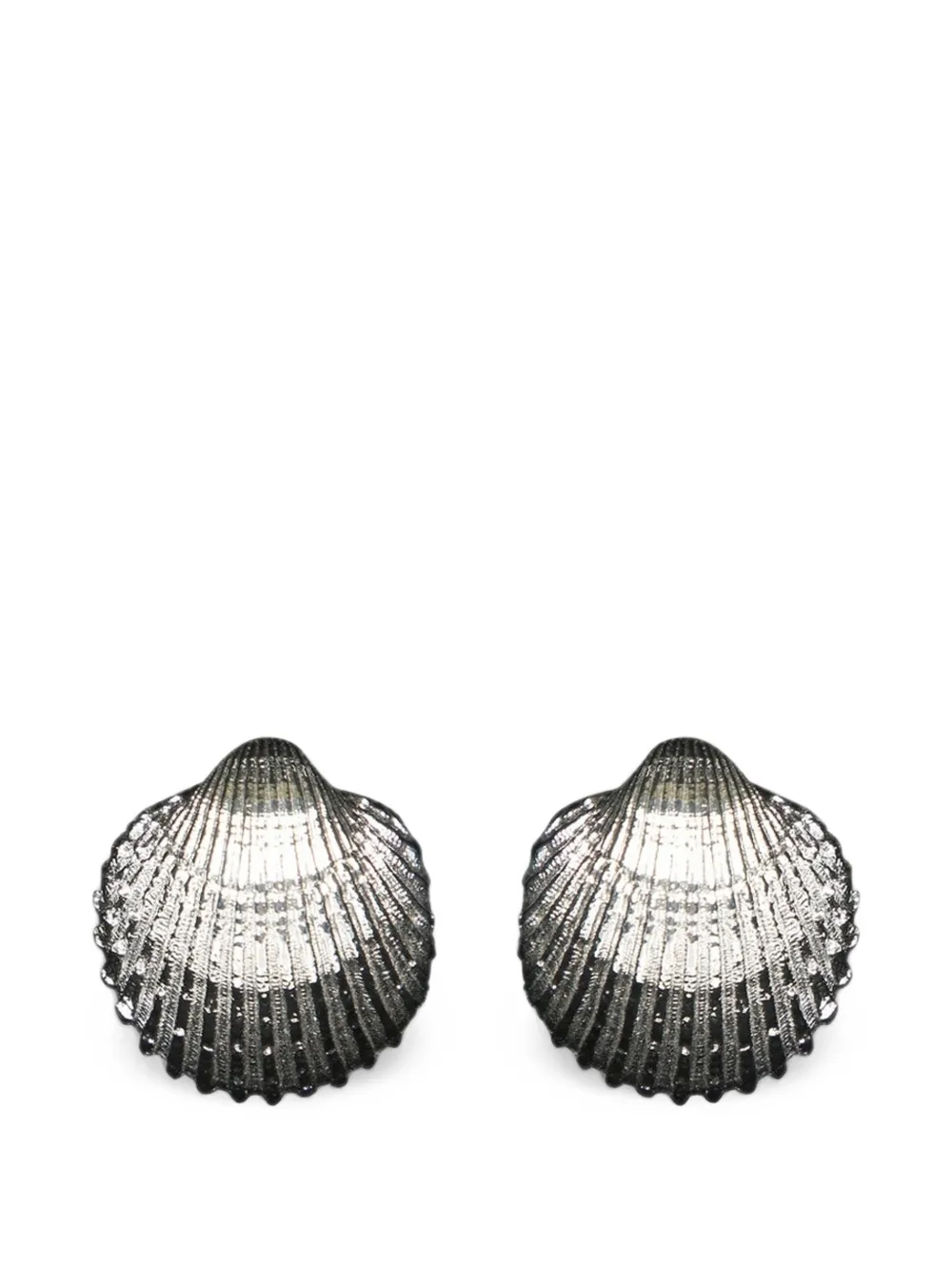 Federica Tosi textured shell earrings - Argento