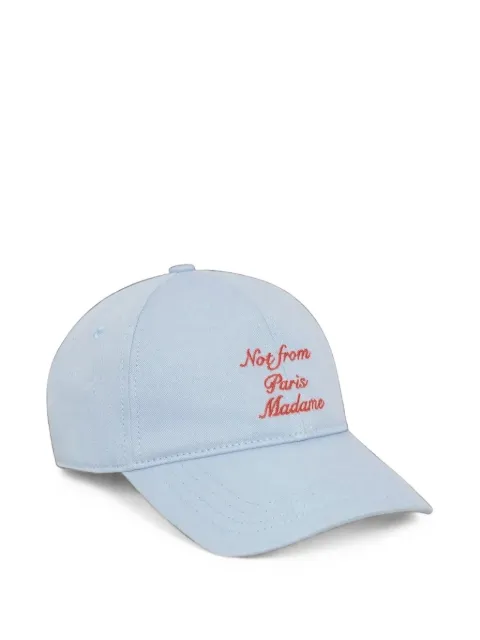 Drôle De Monsieur gorra con eslogan de caligrafía