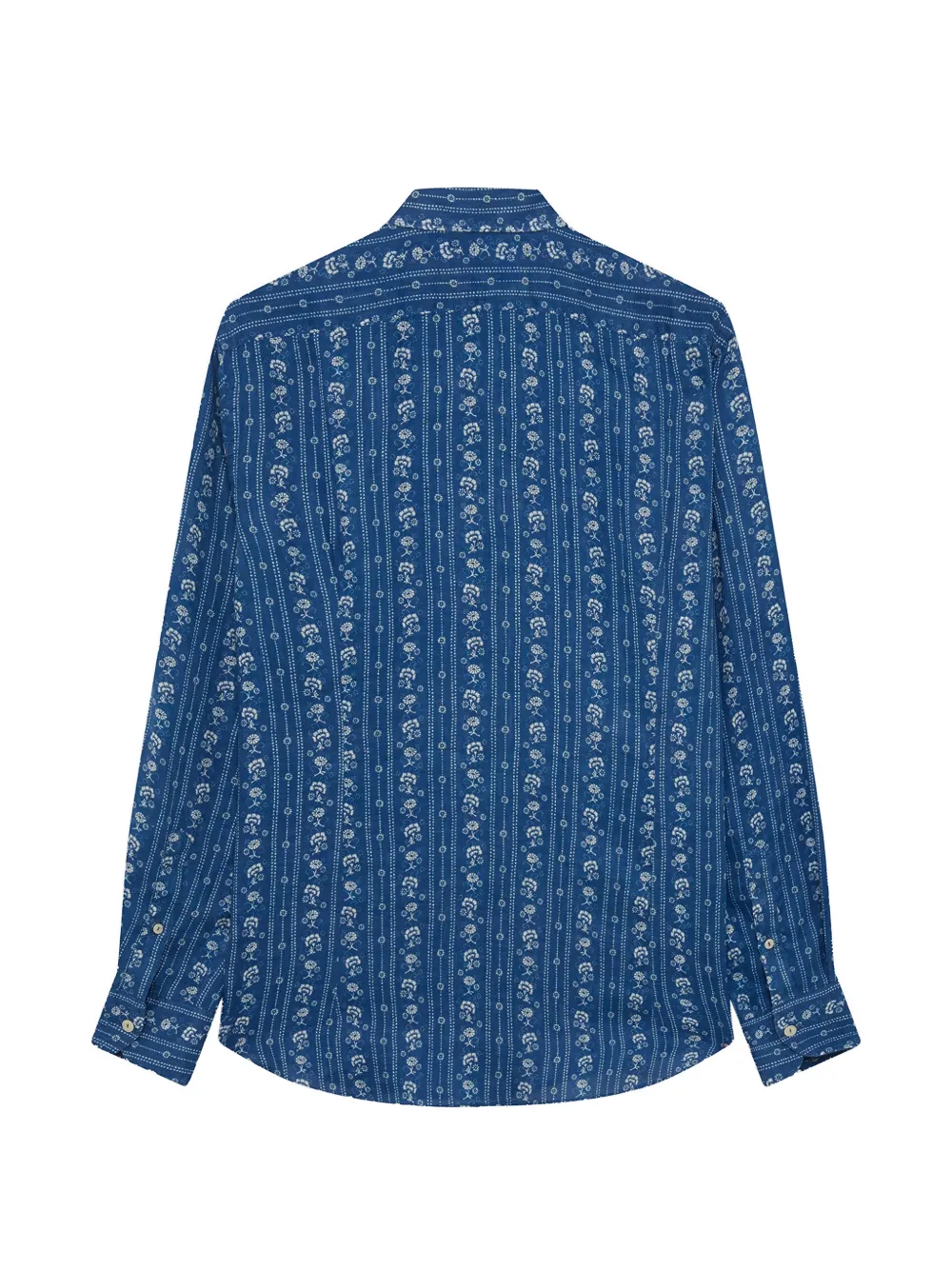 MC2 Saint Barth floral-print linen shirt Blauw