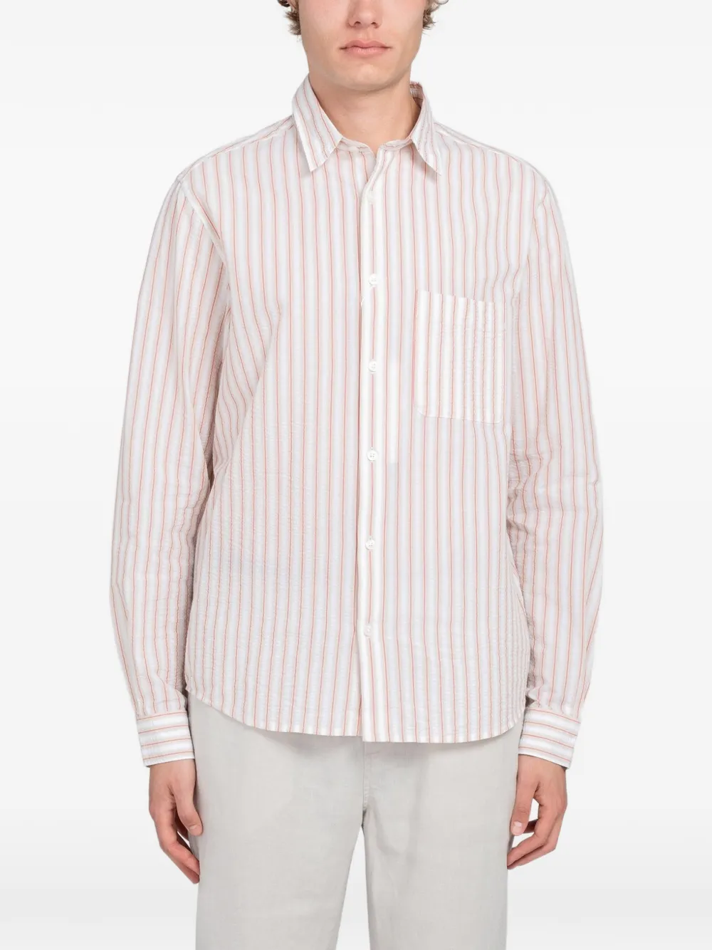 Samsoe & Samsoe Saryan Striped Shirt In Gold