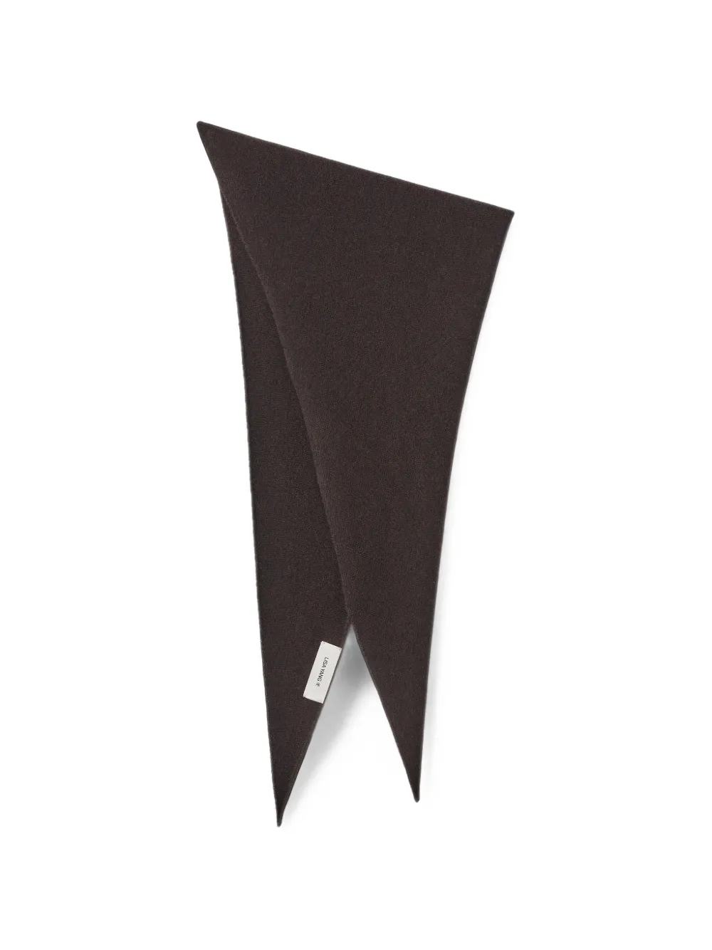 Lisa Yang Florianne triangular scarf - Marrone