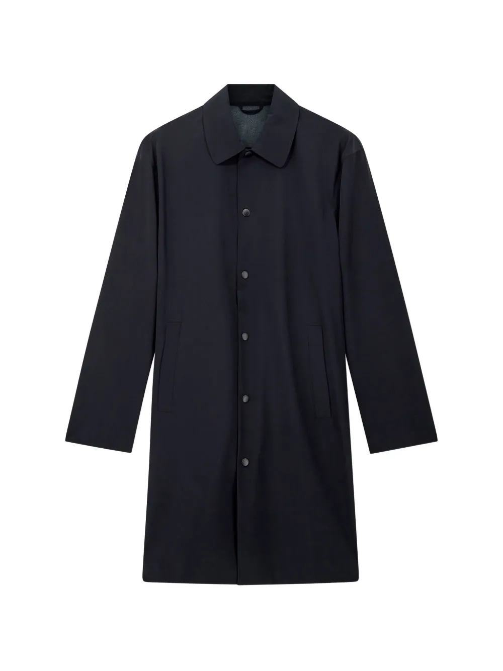 Emporio Armani press-stud trench coat - Nero