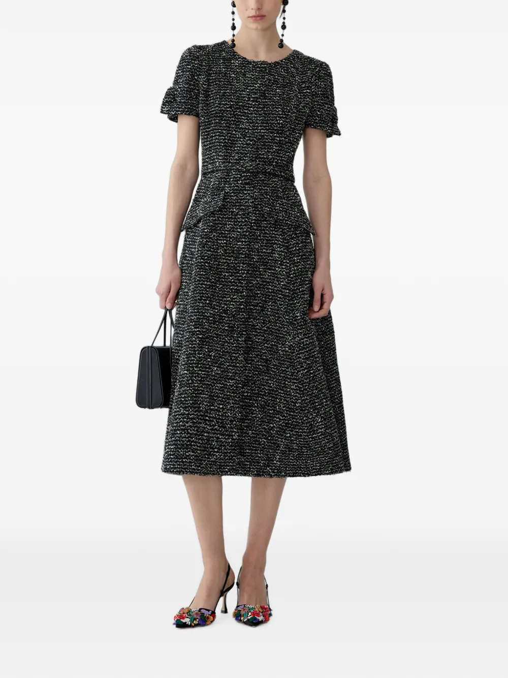 Carolina Herrera tweed midi dress
