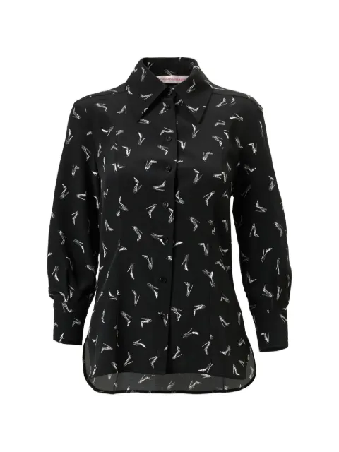 Carolina Herrera camisa Good Girl con zapato estampado