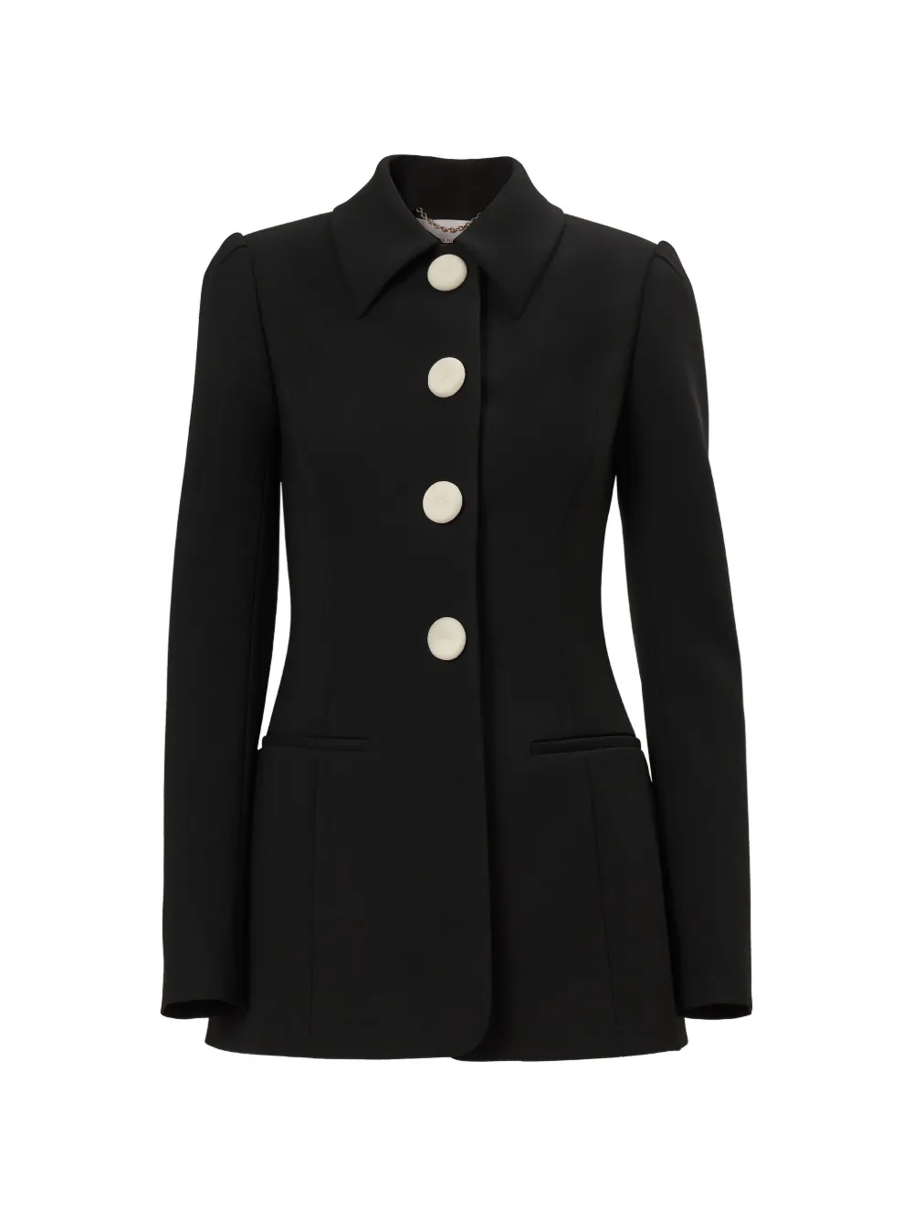Carolina Herrera Jack met puntige kraag Zwart