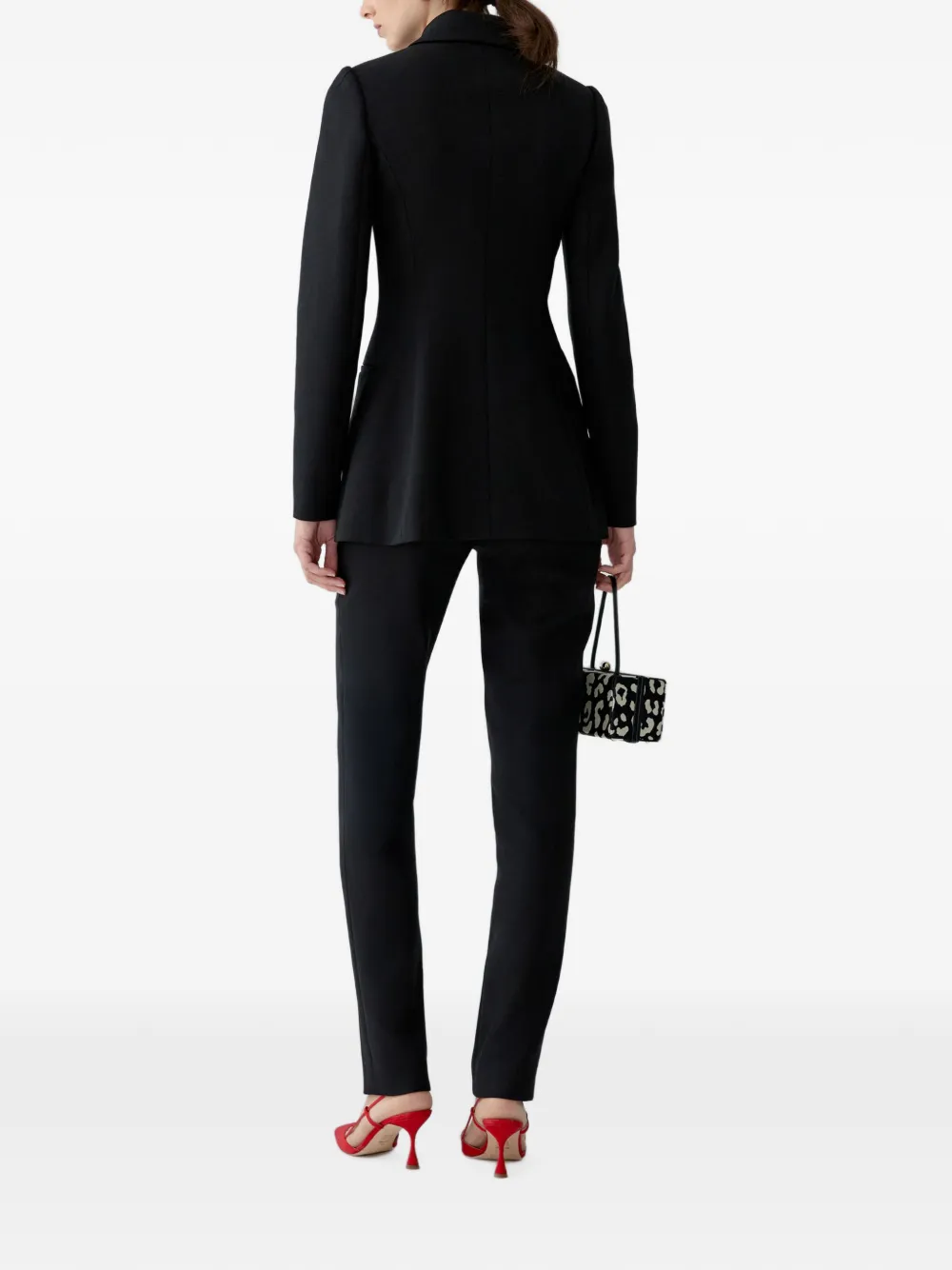 Carolina Herrera Jack met puntige kraag Zwart